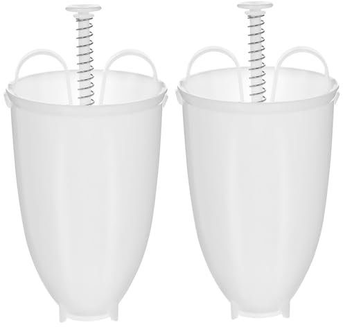 Ciieeo Molde Para Hacer Donas Manual Compacto 2 Piezas De Plástico Blanco Herramienta Para Postres Casera Adecuado Para Cocina Familiar y Repostería Diy