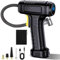 Cordless Tyre Inflator Air Compressor, 150PSI 12V Rechargeable Battery Protable Handheld Car Tyre Inflator, Electric Digital Tyre Pump With LED Light & 4 Air Valve for Car Motorcycle Cycle Ball