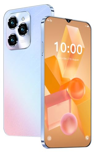 Fine Life Pro 4GLTE-Handy, Dual SIM + TF-Karte, 6,3-Zoll-Bildschirm, Dual-Kamera, 2GB RAM + 16GB ROM, TF-Erweiterung 128GB, Handy ohne Vertrag, für Anfänger (White)