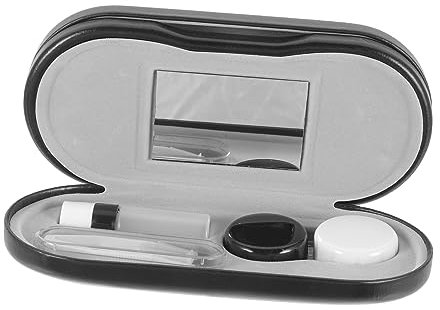 WATIIFUFU 1satz Tragbare Brillenbox Mit Doppelter Schicht Multifunktionale Brillenetui Für Brillen Und Linsen Organizer Für Kontaktlinsen Und Brillenaccessoires Für Unterwegs