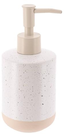 Tendance - Seifenspender für mouchete und rohseife 330ml- Weiss-beige