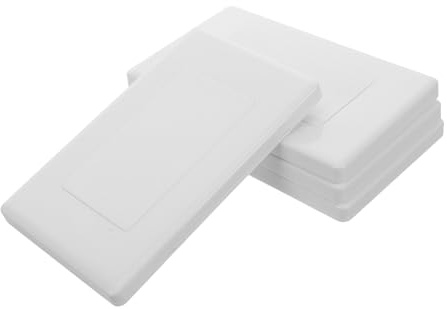 PartyKindom 4 Plaques De Recouvrement De Boîte Électrique Pour Boîtes De Jonction Murales, Protection Des Fils, Installation Facile, Pour Salle De Séjour Cuisine