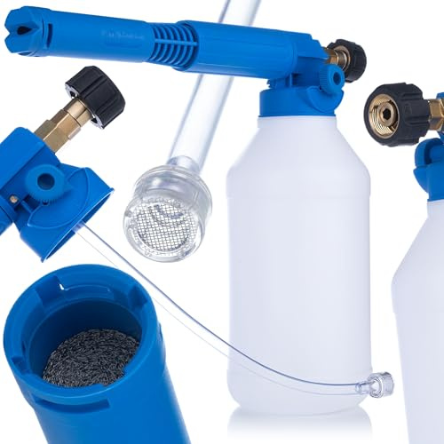 Rosfix FoamMaster HD Pro 2L – Canon à Mousse 220 Bar, M22x1,5, Buse 1,5 mm | Réglage 10 Niveaux | Pour Chimie Chlorée | compatible avec nettoyeur haute pression Kärcher HD/HDS