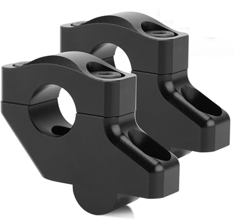 Motorcycle Handbar Riser 22mm 7/8 Handle Bar Risers Raised Back Moved Extend For Suzuki For GSX 250R For GSX 650F 2008 2009 2010 2011 2012 2013 2014-2024 Riser Bar Clamps(Black)