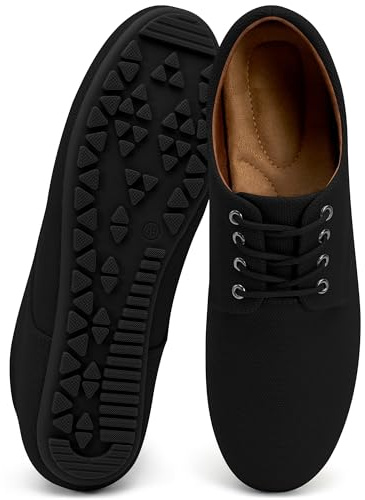 Ecetana Womens Loafers Dressy Shoes 2026 Casual Comfortable Lace Up Walking Flats for Work Travel Fashion Penny Loafers Black