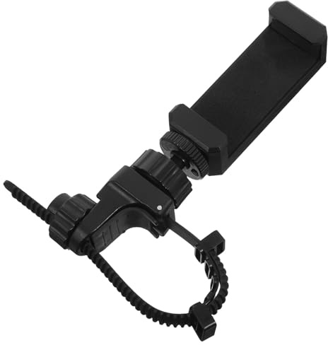 JOINPAYA Support de Téléphone Ajustable Lyre pour Trompette et Trombone en Métal Noir, Pince Compatible Différents Smartphones, Accessoire Pratique pour Répétitions et Concerts, Support