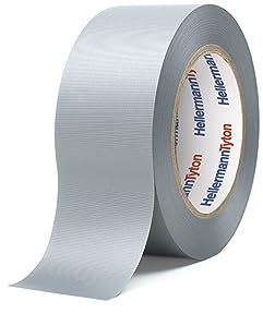 HellermannTyton, Cinta Aislante de PVC, Utilizadas para el Aislamiento, Protección, Fijación, Mantenimiento, Codificación por colores, 19mm x 20m Color Gris