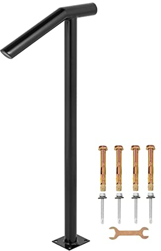 VEVR Corrimano per scale, corrimano in acciaio inox, per scale, ringhiere per scale, ringhiere in acciaio inox (45,7 cm)