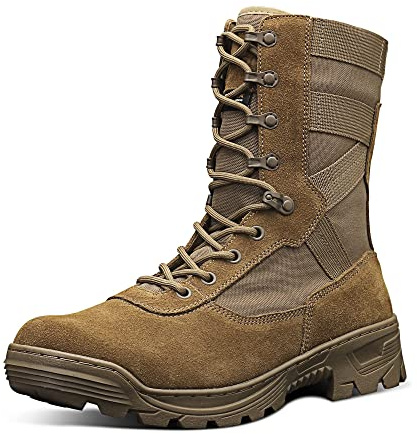 SAILOFO Men's Military Boots lightweight Tactical Boots jungle Hunting Hiking Coyote Brown Size 11