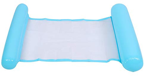 Aufblasbare Hängematte, Wasserhängematte, Pool, schwimmend, faltbar, schwimmt, aufblasbarer Stuhl, aufblasbares Floß für Erwachsene, Urlaubsspaß und Erholung (Himmelblau)