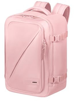 American Tourister Take2Cabin - Ryanair Kabinentasche 40 x 25 x 20 cm, 24 L, 0.50 kg, Handgepäck, Flugzeug Rucksack S Underseater, Rosa (Pastel Pink)