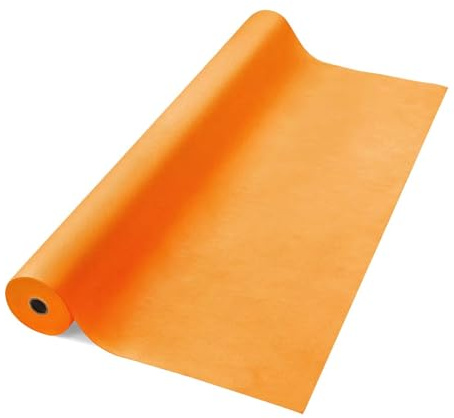 Longing Home bordsduk, orange, 100 cm x 25 m, bordsduk, pappersduk engångs alternativ, praktisk och ren – för snabb bordsdekoration, perfekt för fester, födelsedag, fest, festival
