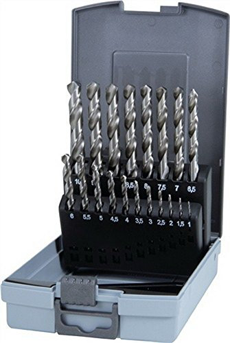 RUKO Spiralbohrersatz DIN 338 Typ N HSS G in Kunststoffkassette (ABS)
