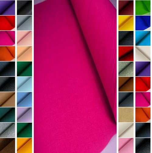 StoffBook PINK PREMIUM FILZSTOFF 4MM EDLE OPTIK WIE WOLLFILZ BASTELFILZ 100CM BREITE, C984