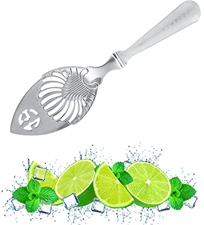 Yosoo 304 Edelstahl Absinth Löffel Cocktail Bar Utensilien Bitter Scoop Glas Tasse Trink Filter Einzigartiges Design Wermut Löffel (4)