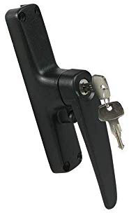 Cremonese per finestre in ferro con chiave Art. 565/ZA IBFM TIPO A per applicazione interna delle aste zama verniciato nero disponibile versione destra e sinistra (565/ZA DESTRA)