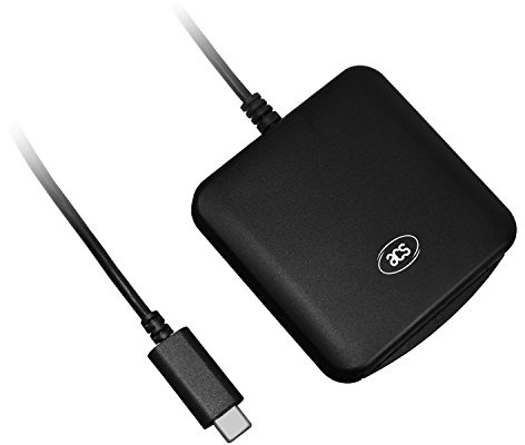 Luxtech ACR39U-UF Lector de Tarjeta Inteligente Sin Contacto Interfaz USB 2.0 de Alta Velocidad Conector USB de Tipo C- ISO 7816