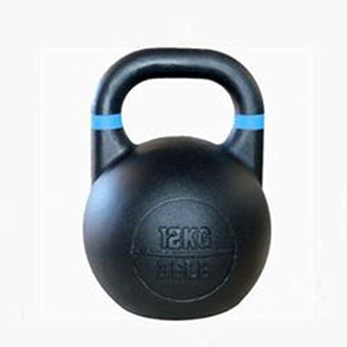 Kettlebells AGYH Competitive Wettbewerb, Schwarz, Muskeltraining Krafttraining Hantel Langhantel, 8kg / 12kg / 16kg / 20kg / 24kg (Size : 12kg/26.4lb)