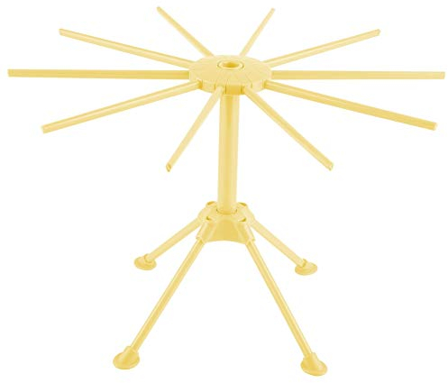 DEWIN Séchoir à Pâtes, Support de Séchage de Pâtes Nouilles Spaghetti Support de Séchage de Pâtes Support de Séchage outil de Cuisine Pliable(Jaune)