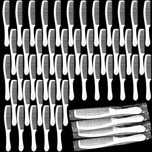 Pettini confezionati singolarmente, 200 pettini usa e getta in plastica sfusa e getta con manico lungo per capelli, per famiglia, hotel, viaggi, senzatetto, riparo, infermieristica, beneficenza