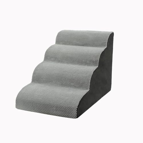MIOTEQ Hundetreppe for kleine Hunde, Hunderampe for Couch und Bett, rutschfeste Haustiertreppe, hohe Sofa-Hundetreppe aus Schaumstoff – am besten for kleine Haustiere, ältere Hunde, Katzen mit Gelenks