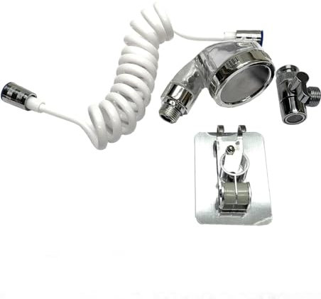 Doccino bdit Universale, Doccino Per Lavandino, Doccetta Per Doccia, Sifone Da Cucina, Facile Da Installare, Fissaggio Con Bioadesivo, Pratico E Compatto