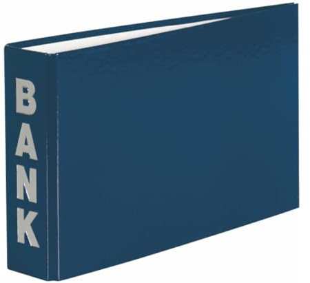 Papiertiger Bankordner Kontoordner Ringbuch (Aufdruck silbern, blau, 1 Stück)