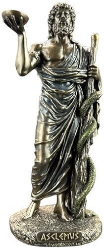 57 SPECIAL REPLICAS Skulptur Deko Figur Asklepios, griechischer Gott der Medizin Figur als Geschenk für Wohnzimmerdekoration Figuren Deko