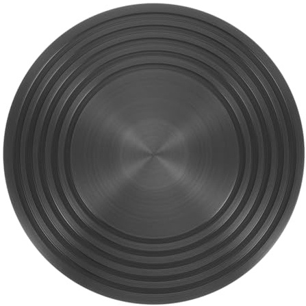NULYLU Plaque Thermique Facile à Nettoyer en Aluminium Noir Surface Lisse pour Cuisinière à Gaz Cuisine