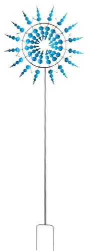 Magic Metal Windmill Wind Chime 3D Metal Windmill Hanging Wind Spinner Metal Art Kinetic Garden Outdoor Decorations