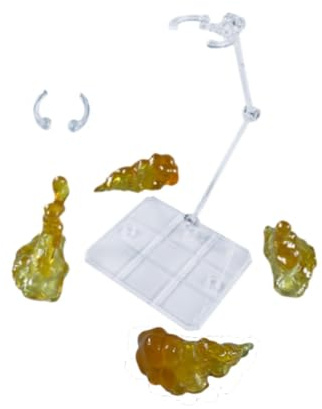 Jiuvaso Présentoir de maquettes à effet de fumée, accessoires de scène de diorama, pièces à effet de fumée pour étagère, Jaune