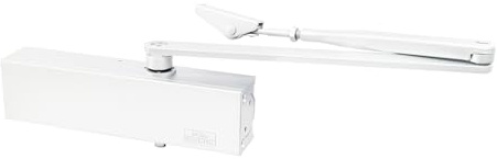 BURG-WÄCHTER Türschließer für einflügelige Innentüren, Beidseitig verwendbar, Hydraulisch, Variabel einstellbar, Türbreite bis 125 cm, Türgewicht bis 100 kg, TS 2500 W, Weiß