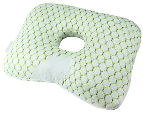 Genérico Sidosovkudde - Ergonomisk munkkudde, 39 x 28 x 6 cm perforeringskudde, öronstöd, plyschfibermaterial | Bekväm för Person