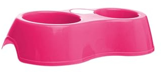 Macaron Shaped Pet Bowl Set, Cute Small Oval Dual Feeder for Food and Water, Non-Slip Double Bowl for Puppy Kittens and Small Pets