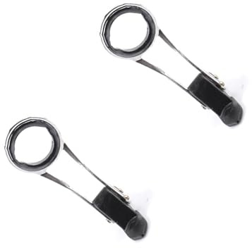 Ldabrye Anillos de acero inoxidable para caña, guía de línea, accesorios de pesca, fácil instalación, guías plegables para línea de pesca
