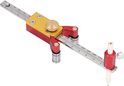 Spacnana Wheel Marking, Aluminum Alloy Scriber Tool for Woodworking, Circle Line Drawing and Height Measurement for Projects