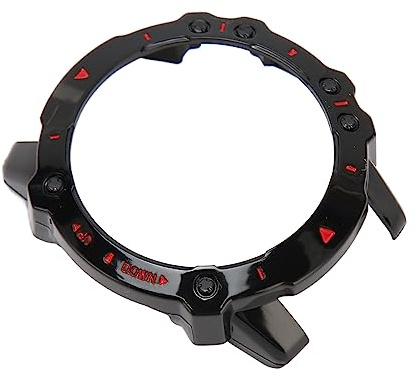 Blaihild Falcon Klockfodral Stötsäkert Stötfångarskydd Plast Anti-Rapskydd Skal, Smal Lätt Design, 1,2 Mm Tunn Kant, Full Tillgång Till Skärmsensor, för Gymträning (Svart Röd)