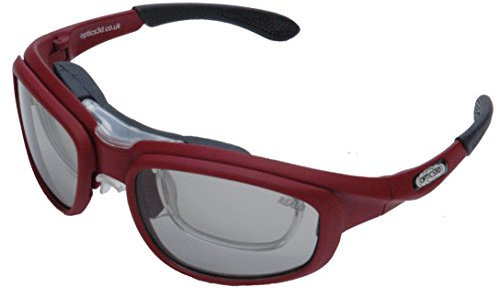 RxMulti3D Lunettes 3D pour RealD, 3D MasterImage et Téléviseurs 3D passifs avec prescription d'insertion Rx, non émaillé, rouge