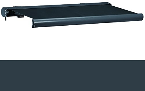 Jet-Line® | Elektrische Markise | Vollkassettenmarkise | Sunray 4 m x 3 m Ausfall | anthrazit | Markise | Balkon Terrasse Sonnenschutz | Beschattung Kasettenmarkise