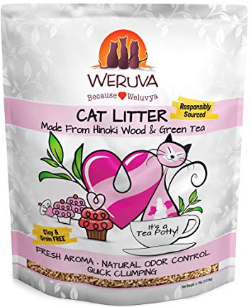 Weruva It 's a Tee Töpfchen. Hinoki Holz & Grün Tee Natur Katzenstreu