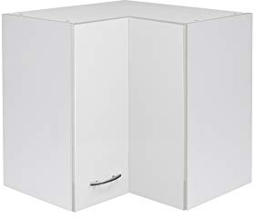 Flex-Well Küchen-Eckhängeschrank UNNA - Oberschrank vielseitig einsetzbar - 2-türig - Breite 60 cm - Weiß
