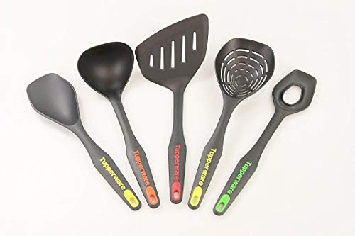 TUPPERWARE Griffbereit Schaum-Servier-Schöpf-Rührlöffel + Pfannenwender