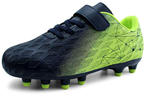 JABASIC Kids Firm Ground Fußballschuhe Jungen Mädchen Sportliche Fußballschuh