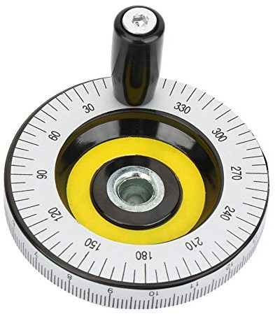 Oumefar 1 pcs Handwheel Bakelite Removable Revolving Handle Lathe Hand Wheel Scale Switch Control with Screw Hole for Milling