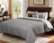 WOLTU Copriletto Trapuntato Coperta Letto Singolo Trapunta Autunnale Reversibile in Morbida Microfibra Grigio Scuro + Grigio Chiaro 170x210 cm