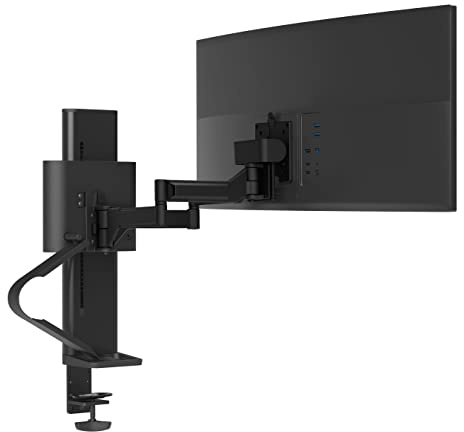 Ergotron Trace 45-630-224 Supporti A Parete Per Tv 96,5 Cm [38] Scrivania Nero (trace Single Monitor Panel - Clamp Matte Black)