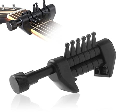 kapodaster für gitarre,Pilipane Gitarren Kapodaster, professionelles tragbares Akustikgitarren-Akkord-Tuning-Kapodaster-Zubehör, für Akustik- und E-Gitarren, Ukulele, Mandoline, Gitarrenzubehör