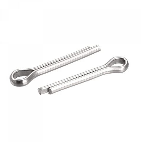 sourcing map 8Stk. Geteilter Splint 4mm x 20mm 316 Edelstahl Klipp Befestigung für Automobilindustrie Mechanik Silber