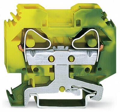 Wago 283-107 2-Leiter-Schutzleiterklemme16 mm²seitliche Beschriftungsaufnahmengrün-ge