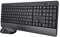 Trust 25025, Set tastiera AZERTY e mouse wireless, Nero